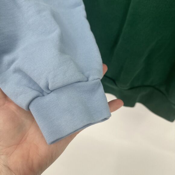 Levi's Sweatshirt Womens Medium Yesterdays 1/4 Zip Green Blue Tie Dye Pullover - Picture 5 of 9